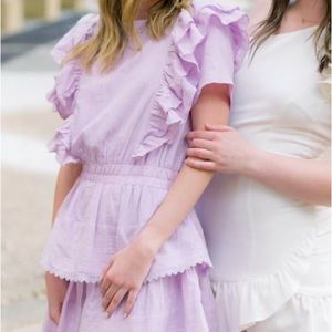 TCEC Purple Tiered Ruffle Dress